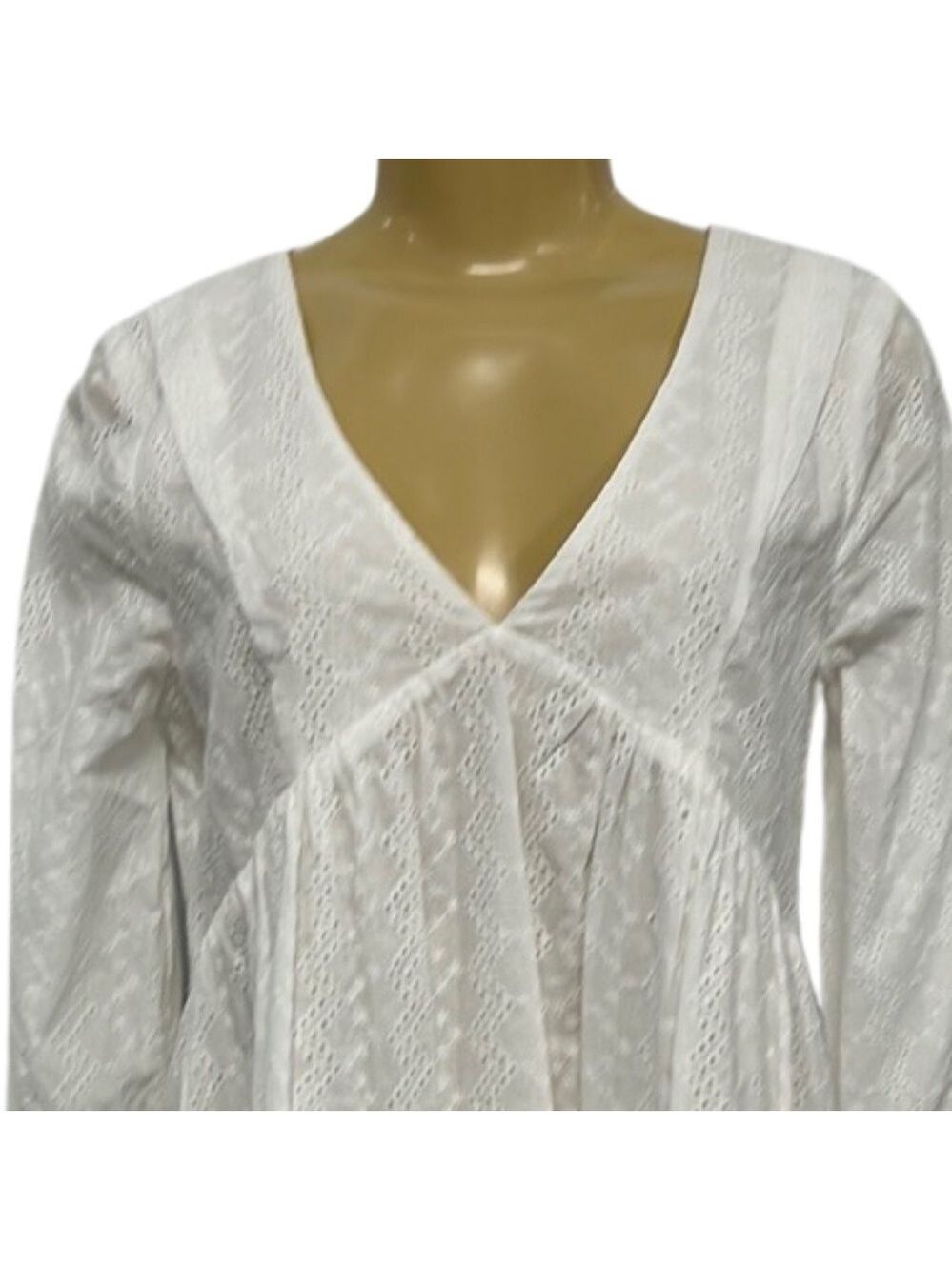 4021 NWT $98 EVERY Eyelet Cotton white Dress - Picture 3 of 4